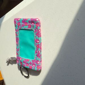 Vera Bradley ID Holder with Keychain Ring